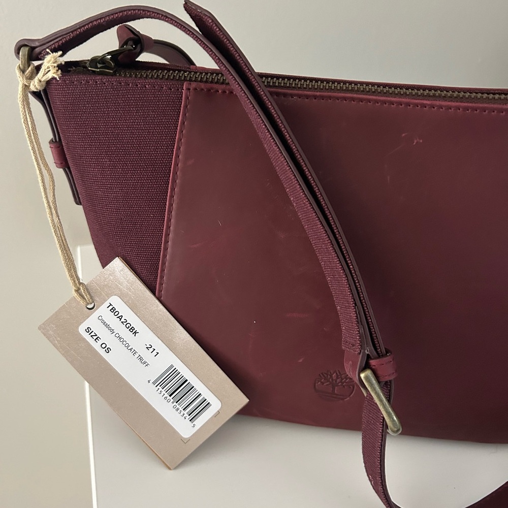 NWT Timberland Crossbody Purse - chocolate truffle (plum color)